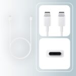 Cable Samsung USB C To USB C 1m – 60 Watts Blanco