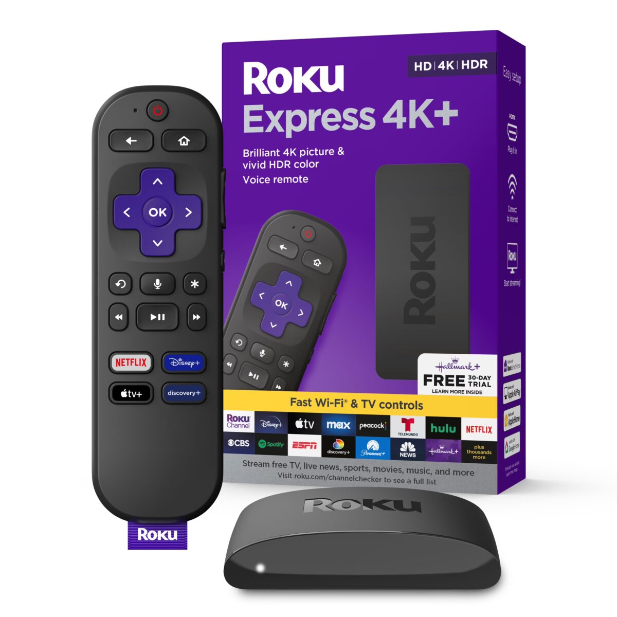 Roku Express 4K+ Streaming, Media Player