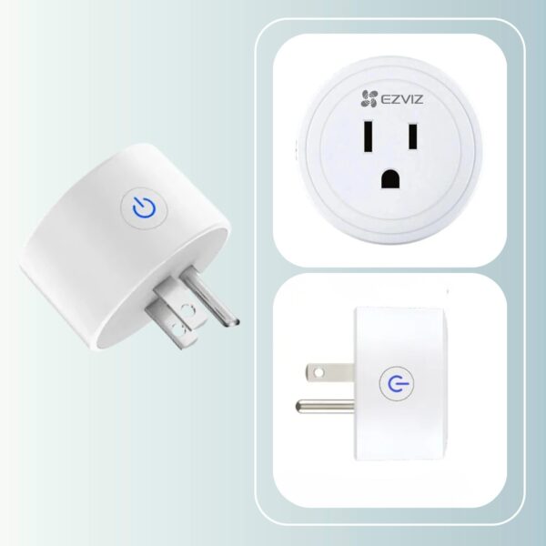 Enchufe Inteligente WiFi EZVIZ T30-10A-US 10A Control por Voz Blanco