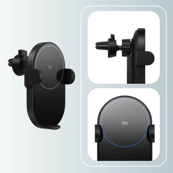 Cargador inal&aacute;mbrico Xiaomi para carro 20W Negro