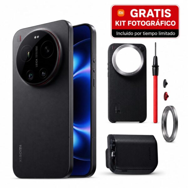 Celular Xiaomi 17 Ultra 16GB/512GB Negro + Kit fotogr&aacute;fico Pro