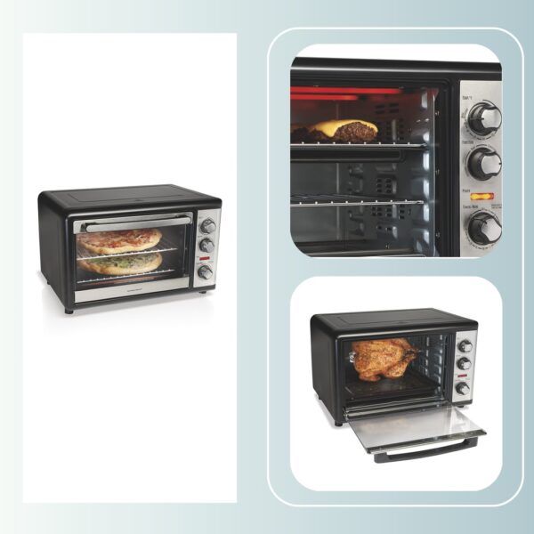 Horno Hamilton Beach con rostizador giratorio y convecci&oacute;n
