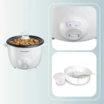 Arrocera Hamilton Beach 10 tazas antiadherente Blanca
