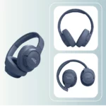 Aud&iacute;fonos de Diadema JBL Bluetooth Over Ear T770 Cancelaci&oacute;n de Ruido Azul