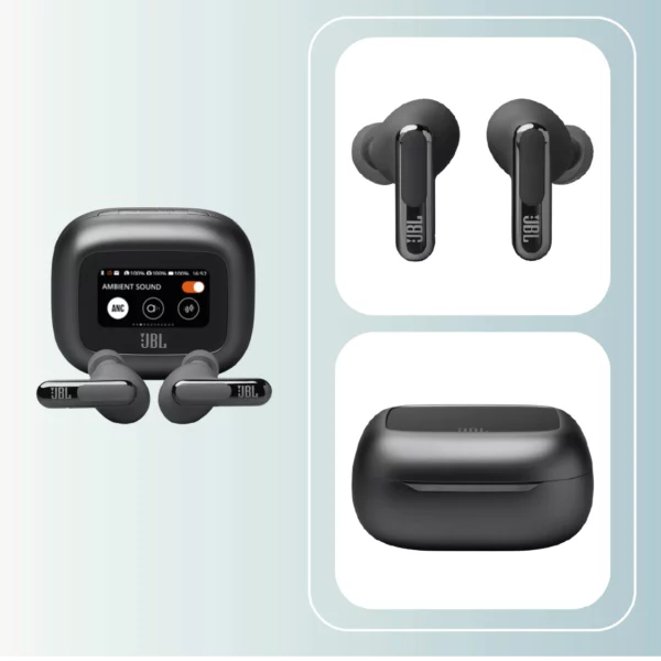 Aud&iacute;fonos inal&aacute;mbricos JBL Live Beam 3 Negros