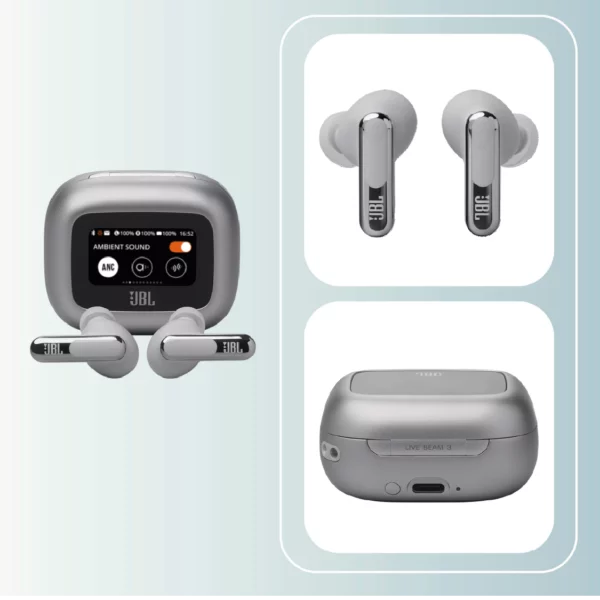 Aud&iacute;fonos inal&aacute;mbricos JBL JBL Live Beam 3 Silver