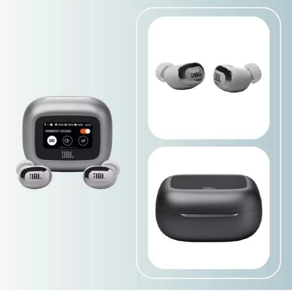 Aud&iacute;fonos inal&aacute;mbricos JBL Live Flex 3 Silver