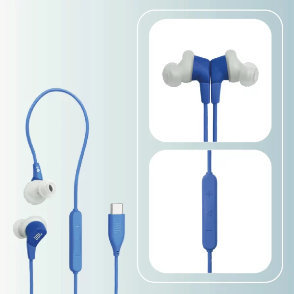 Aud&iacute;fonos inal&aacute;mbricos deportivos JBL Endurance Run 3 Type-C Azules