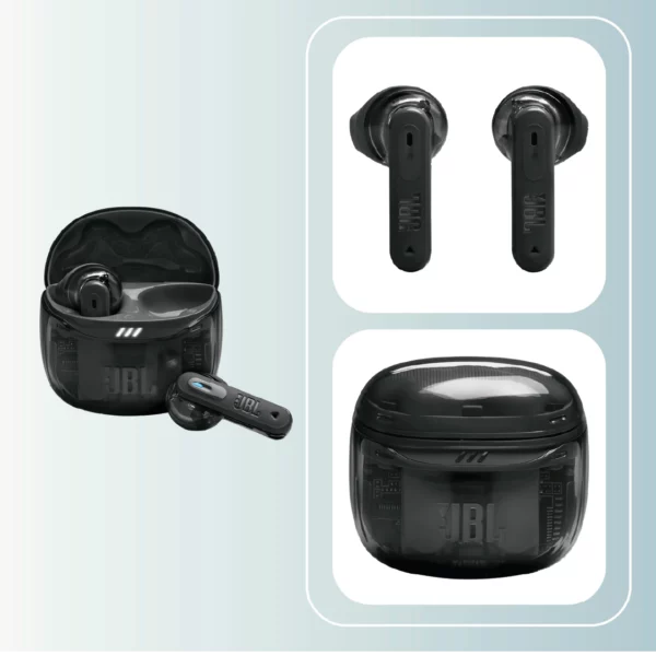 Aud&iacute;fonos inal&aacute;mbricos JBL Tune Flex 2 Ghost Edition Negros