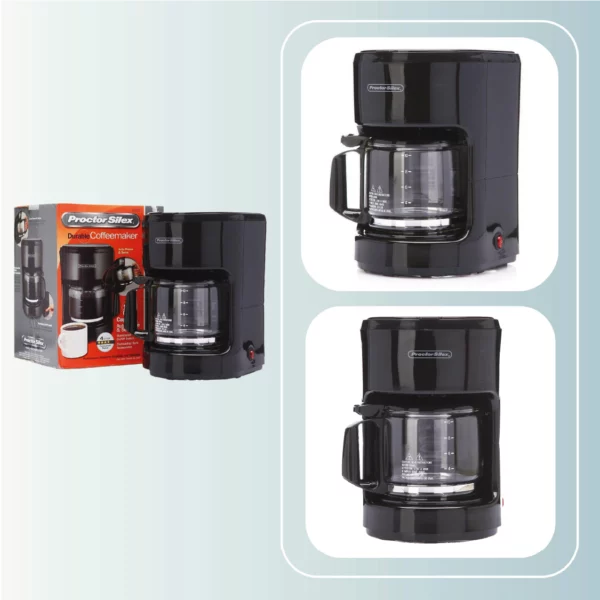 Cafetera Proctor Silex 10 tazas con jarra de vidrio Negra