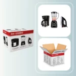 Combo electrodom&eacute;sticos RCA: cafetera, licuadora y plancha de ropa