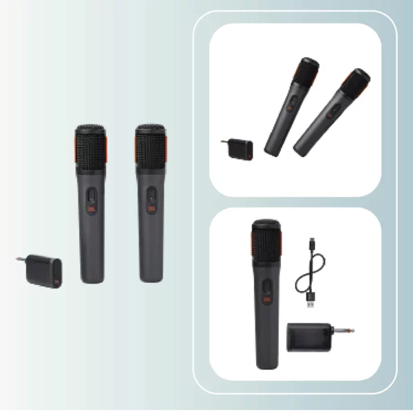 Micr&oacute;fono inal&aacute;mbrico JBL PartyBox Wireless Mic Negro