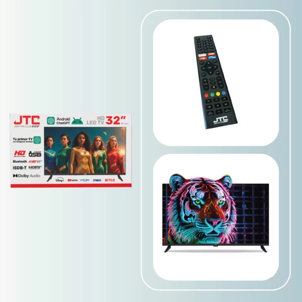 Televisor JTC Led Smart ISDBT con Bluetooth 32″