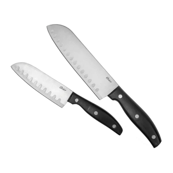 Juego de 2 Cuchillos Oster Santoku Acero Inoxidable Os Riggins