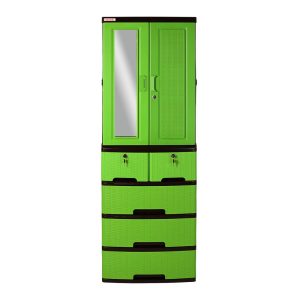 Armario Forte Plastimas 4N Rattan C/Llavin Verde Electrico