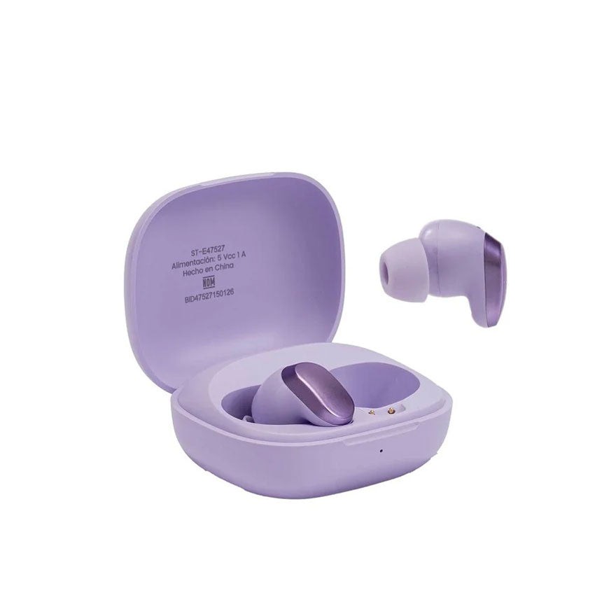 Audífonos Tws Stf Cherry Max con Cancelacion de Ruido Lila - Imagen 2