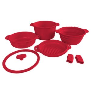 Batería Picca Valencia Inducción 7 Pzs Cereza