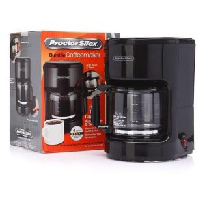 Cafetera Proctor Silex con Jarra de Vidrio, Color Negro