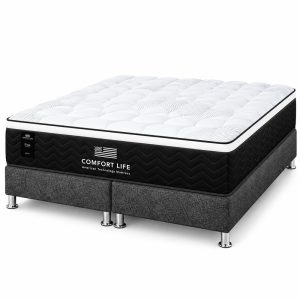 Cama Comfort Life Midnight King Firme/Medio