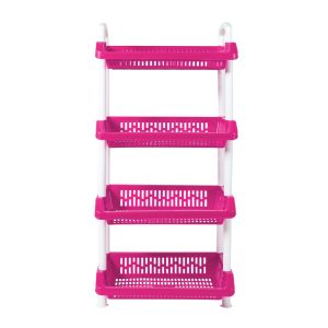 Cesta Modular Plastimas 4 Niveles Magenta