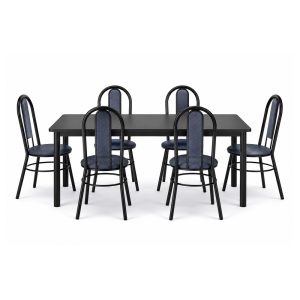 Comedor Dimersa Florencia 6 Puestos Azul