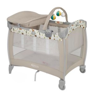 Corral/Cuna Graco con Moises Y Cambiador Pack N Play Beige