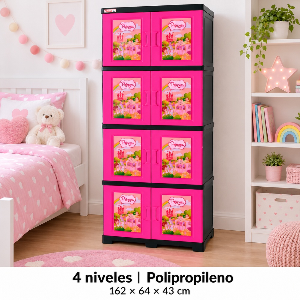 Gabinete Multiusos Plastimas 4 Niv Princesa 2 - Imagen 5