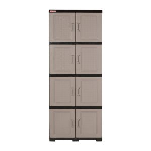 Gabinete Multiusos Rattan Plastimas 4 N Rattan Cocoa