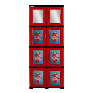 Gabinete Multiusos con Espejo Plastimas 4 N Flores1
