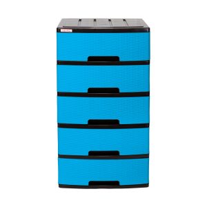 Gavetero Clásico Plastimas 5N Rattan Azul Electrico