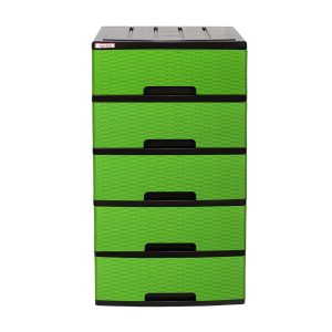 Gavetero Clásico Plastimas 5N Rattan Verde Electrico