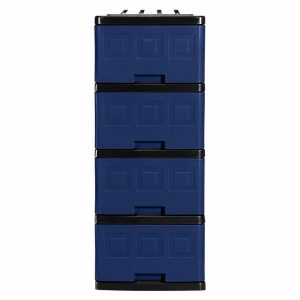 Gavetero Mediano 4 Niveles Plastimas Azul Oscuro