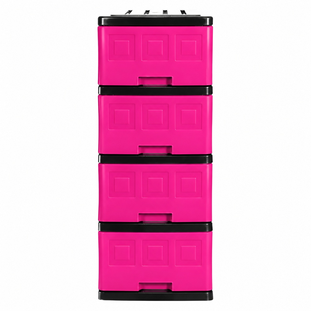 Gavetero Mediano 4 Niveles Plastimas Magenta