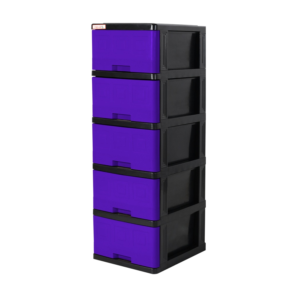 Gavetero Mediano 5 Niveles Plastimas Morado