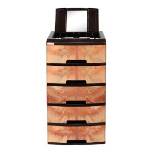 Gavetero Vanity Plastimas Rattan Madera Sandalo