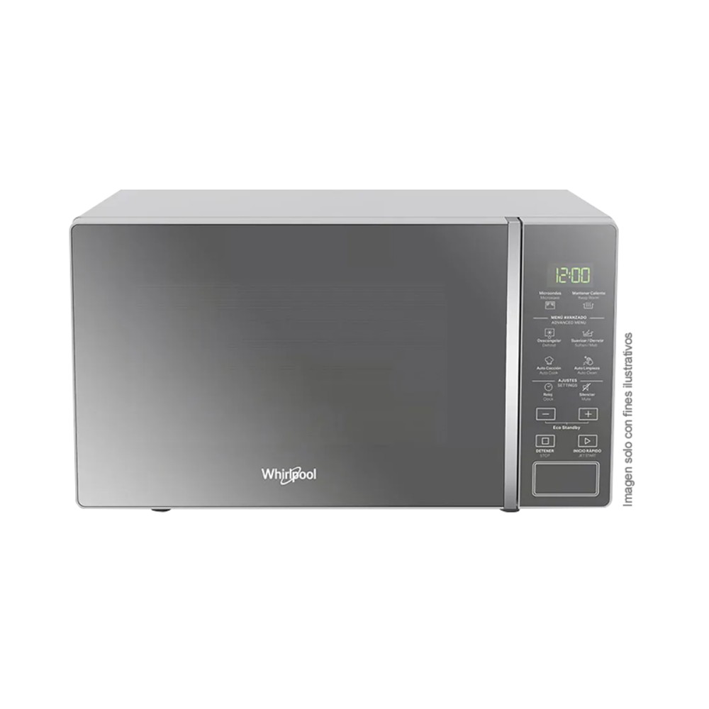 Horno Microondas Whirlpool de 07 P³ Gris Panel Digital
