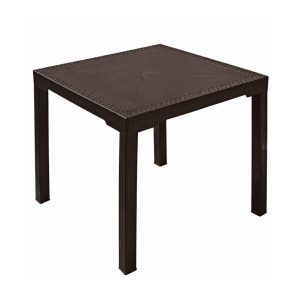 Mesa Premium Plastimas Base Plastica Café