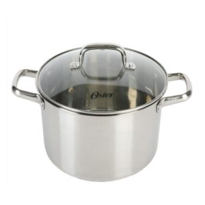 Olla de Acero Inoxidable con Tapa de Vidrio Oster Adenmore 8Qt