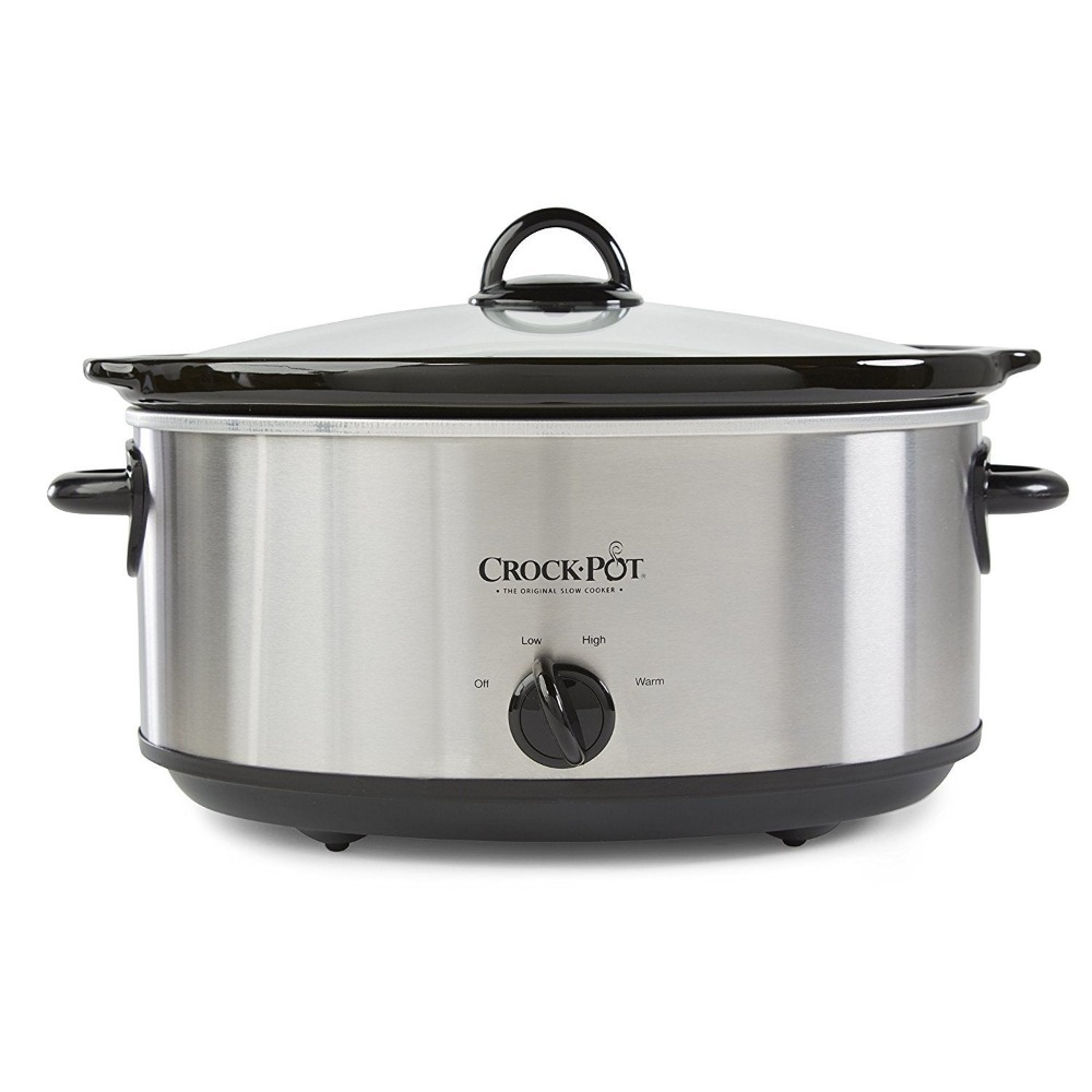 Olla de cocimiento Lento CrockPot Manual 7Lt Acero Inoxidable