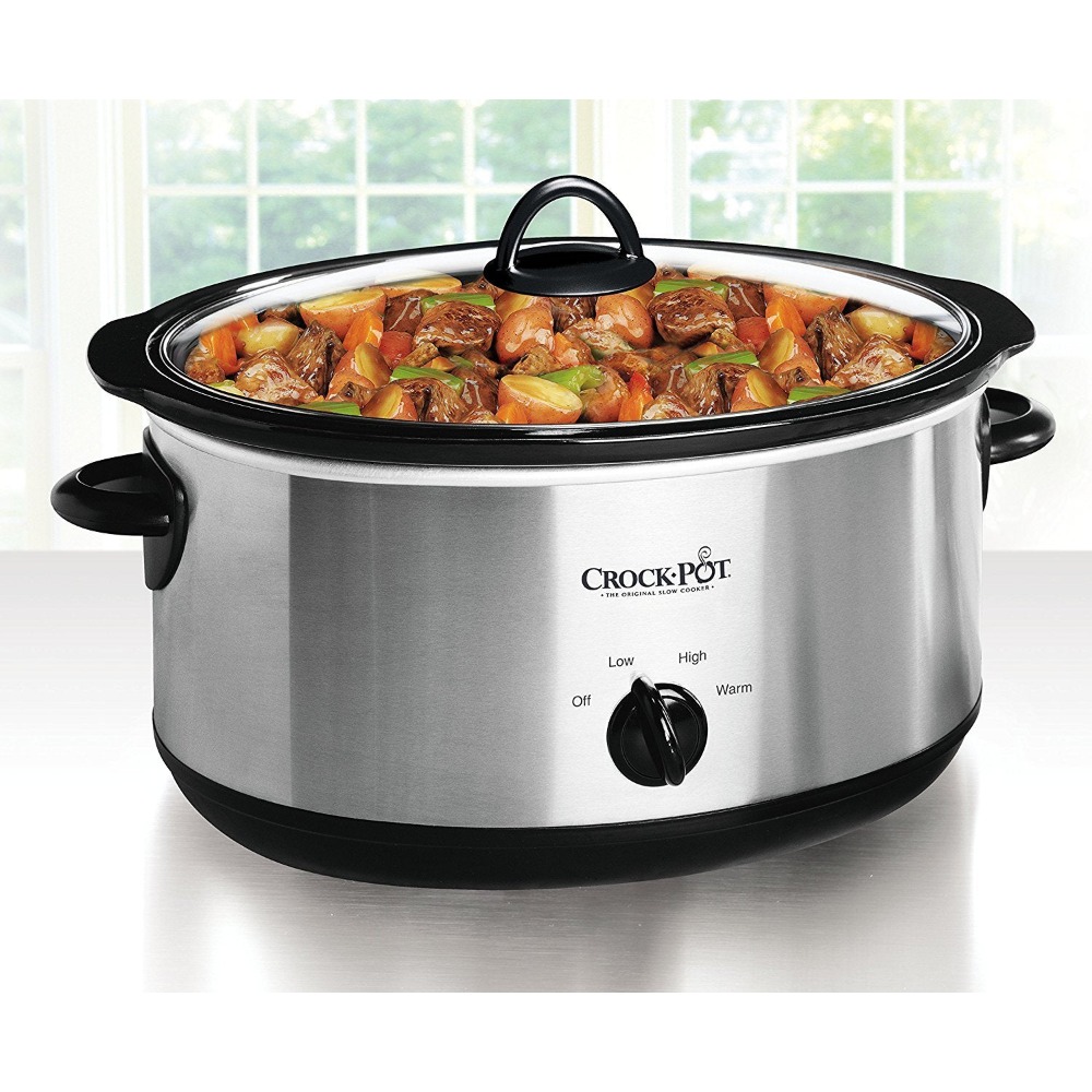 Olla de cocimiento Lento CrockPot Manual 7Lt Acero Inoxidable - Imagen 3