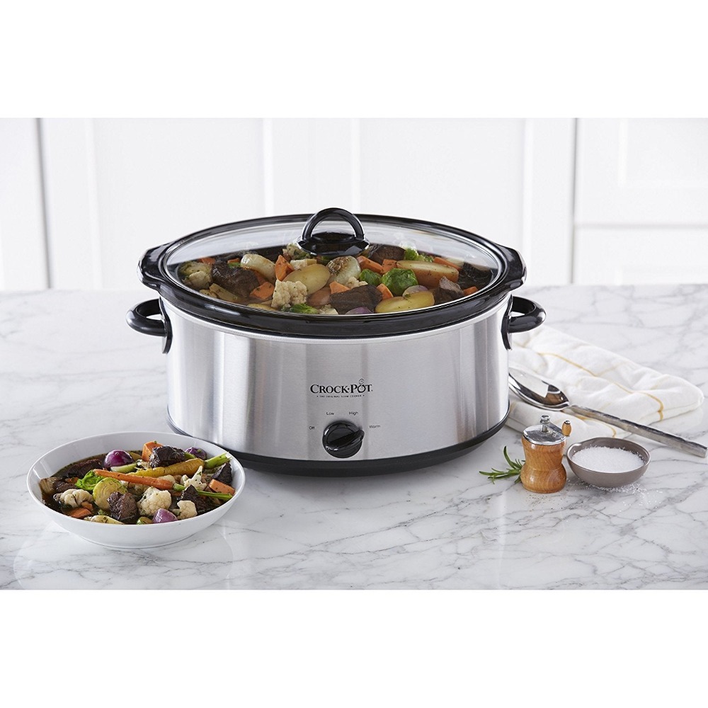 Olla de cocimiento Lento CrockPot Manual 7Lt Acero Inoxidable - Imagen 4