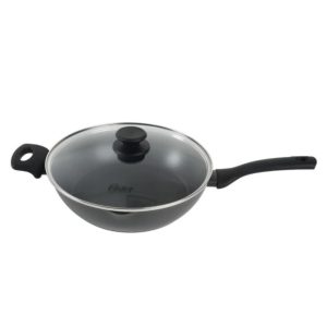 Oster Cacerola 3.5Qt con Tapa de Vidrio Gris Matte Modelo Dixon