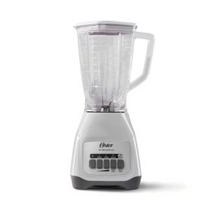 Oster Licuadora 2 Velocidades con Vaso Plástico Blanco, 125lts