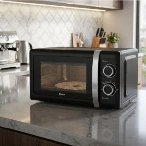 Oster Microondas 07' Control Manual de Perilla 700 W Negro