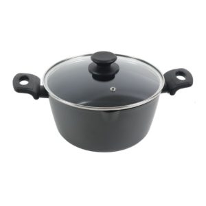 Oster Sarten de 55QT con Tapa de Vidrio Gris Matte Modelo Dixon