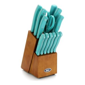Oster Set de Utensilios de Cocina Evansville Turquesa, 14 Piezas