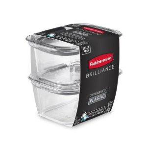 Rubbermaid Hermético Brilliance 1.3 Tazas, 2 Pack