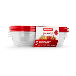 Rubbermaid Hermetico Rectangular Take Alongs 3.7 Tazas 3Pk