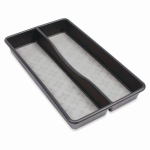 Rubbermaid Organizador de Dos Divisiones Negro (15" X 8,69" X 1,94")