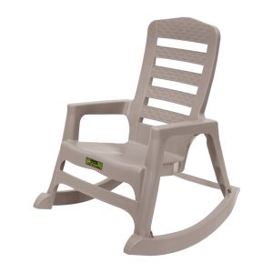 Silla Mecedora Plastimas Rattan Cocoa